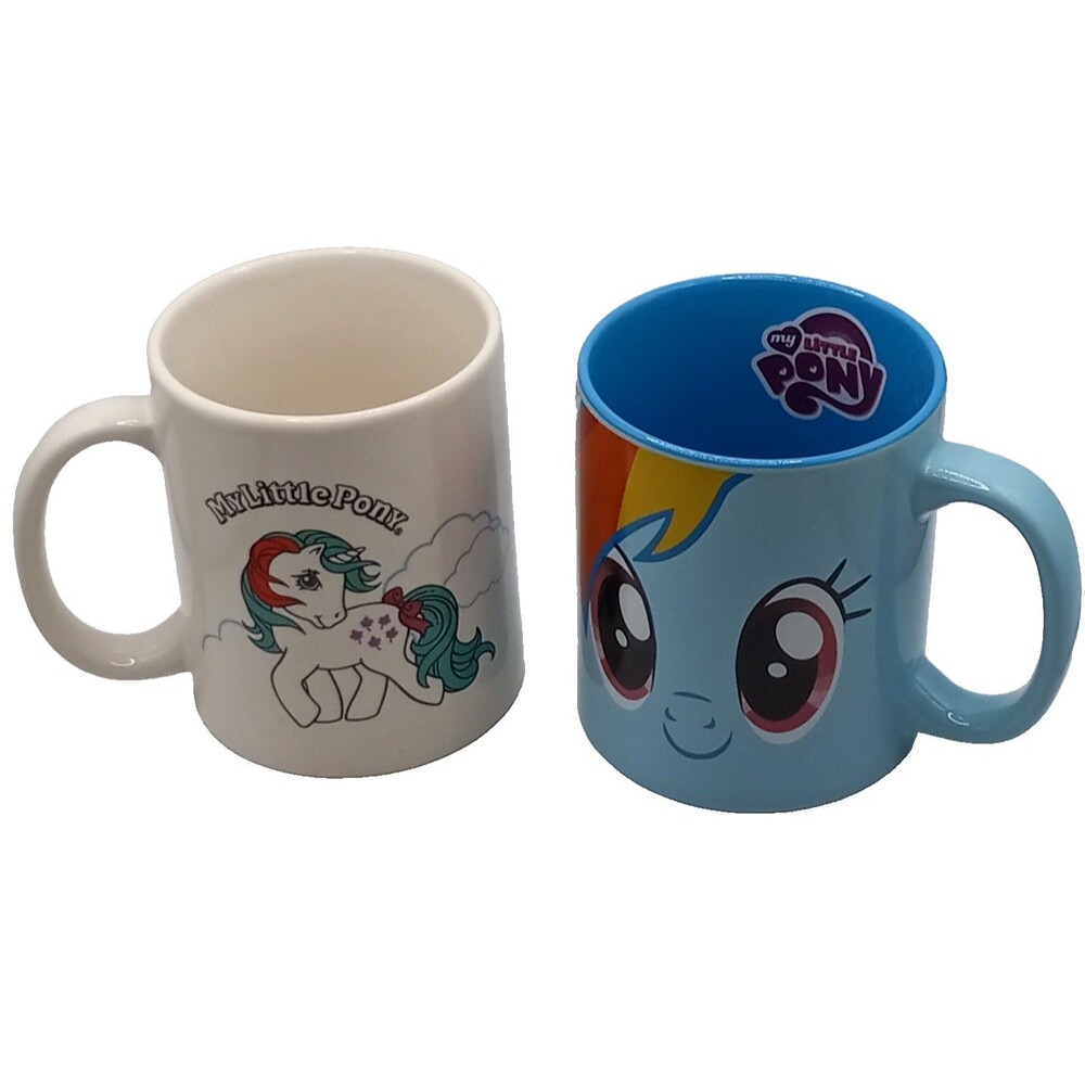 My Little Pony Mugs Bundle Lot 2013 2014 Hasbro Rainbow Dash Gusty June Rose